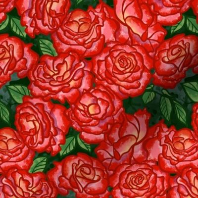 Rosa Handel Crimson Medium 
