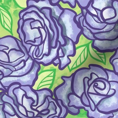 Rosa Handel Lilac Sky Blue and Honeydew Medium 