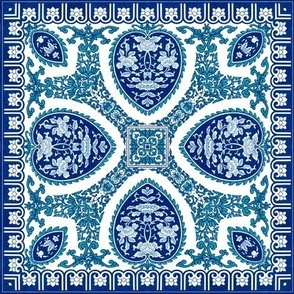 Blue China Tile III Eight inches