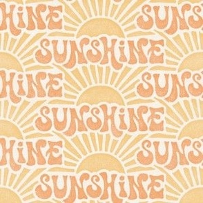 Sunshine - 6" - copper and yellow