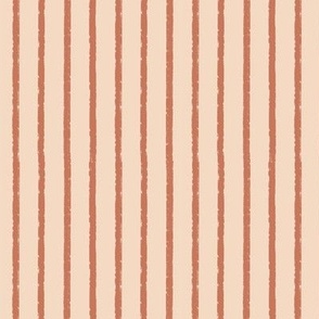 Chalk Stripes - Terracotta Blush