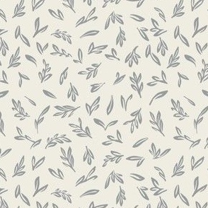 Scattered Leaves (gray)