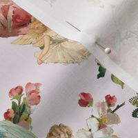 Floral Fairy Alphabets-Barely Pink