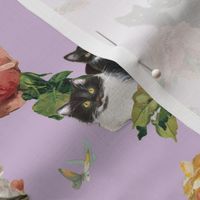 Floral Kitty Alphabet-Lavender