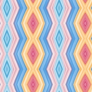 Pink and Blue Wiggle Pattern