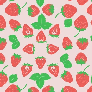 Strawberries  in Coral