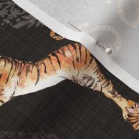 Big Cat Damask (black) MED /tiger 