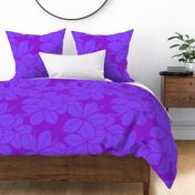 jumbo-Surfside Mod Plumeria-violet blue