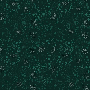 Millefleurs matching clover pattern - S