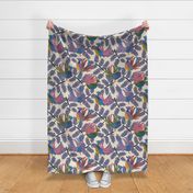 Colorful folk birds (large 24")