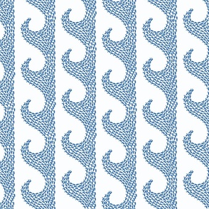 Duck Waves! // Sea Blue - Rotated