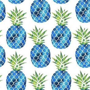 Bright Blue Pineapples