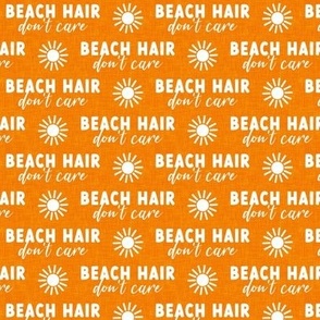 Beach Hair - sunshine - summer beach fabric - orange -  LAD22