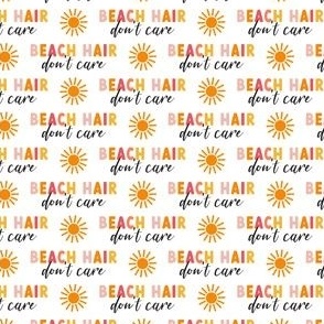 (small scale) Beach Hair - sunshine - summer beach fabric - multi orange -  LAD22