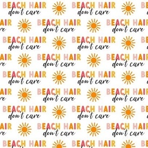 Beach Hair - sunshine - summer beach fabric - multi orange -  LAD22
