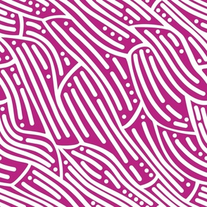 Abstract Rods & Dots // Outline on Magenta
