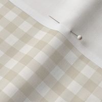 3/8" Gingham: Bone & Cream Gingham Check, Buffalo Check 