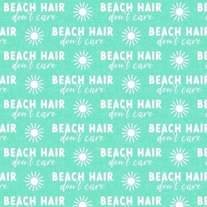 Beach Hair - sunshine - summer beach fabric - 2 teal- LAD22