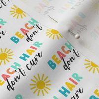 Beach Hair - sunshine - summer beach fabric - multi pink/teal- LAD22