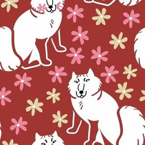 Arctic Fox Nordic style Red Pink and vanilla