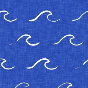 (large scale) waves - dark blue - wallpaper scale - LAD22