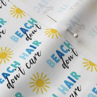 Beach Hair - sunshine - summer beach fabric - multi blue - LAD22