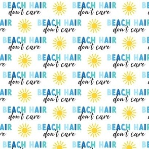 Beach Hair - sunshine - summer beach fabric - multi blue - LAD22