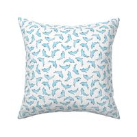 (small scale) dolphins - nautical - light blue - LAD22