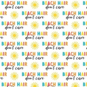 Beach Hair - sunshine - summer beach fabric - multi yellow OG - LAD22