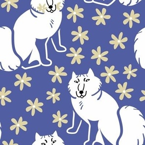 Arctic Fox Nordic style Peri and Vanilla pattern