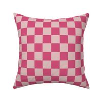 pink checkerboard, checker, square, geometric