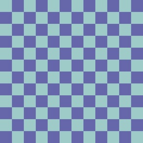 checkerboard, purple, turquoise, checker, square, geometric