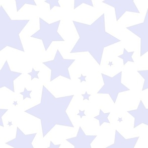 Digital Lavender stars on white (extra large)