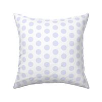 One inch large Digital Lavender polka dots on white -  1 inch polkadots