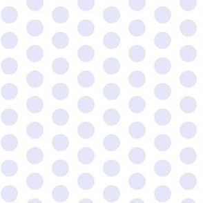 Half inch Digital Lavender polka dots on white