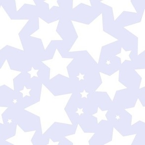 White stars on Digital Lavender (large)