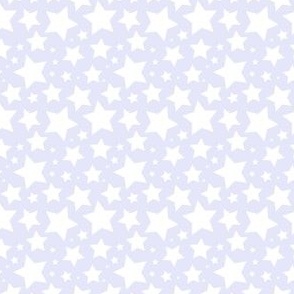 White stars on Digital Lavender - small