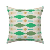 Southwestern Geometric - Turquoise and Green