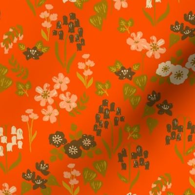 Field of Flowers {Orange} medium