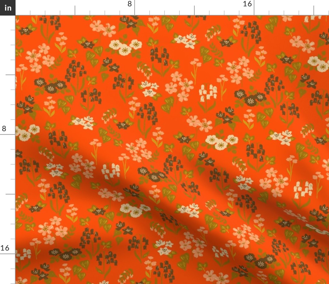 Field of Flowers {Orange} medium