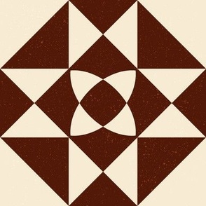 Normal scale • Mid century tiles - 60's (brown squares)