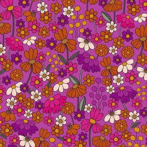 Fun Colorful Lilac Floral