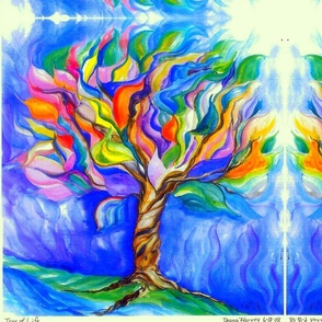 Tree of Life Watercolor_Fat Quarter