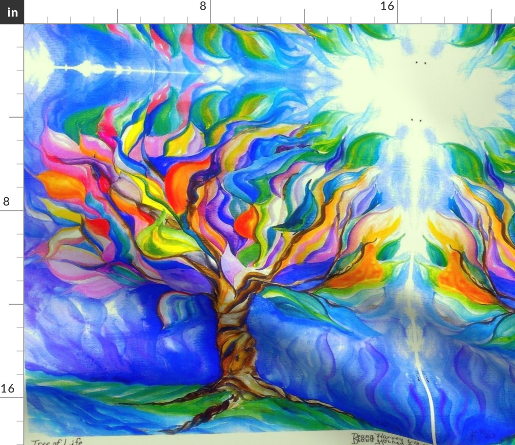 Tree of Life Watercolor_Fat Quarter