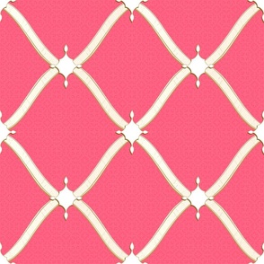 Versailles Scroll (9 inch) in Pink Coral