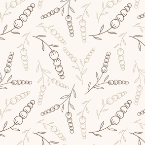 neutral floral, flower, botanical, beige