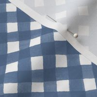 Bias watercolor gingham chambray