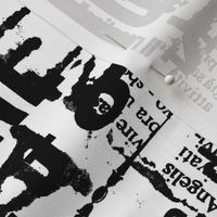 Layered Text And Typography Black And White