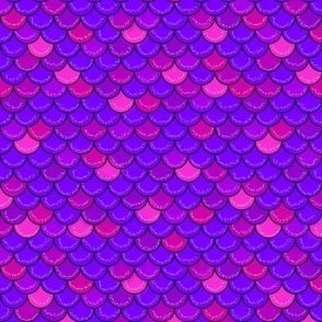 Bright purple and pink mermaid scales