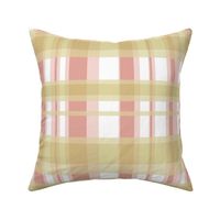 Sweet_Bees_Plaid in yellow & pink